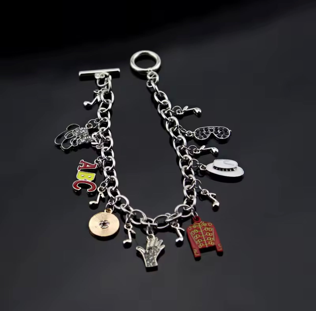 Bracelet à breloques Michael Jackson